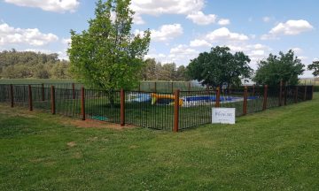 FENCING Awards nomination - Turners Pool Fence in Timber and Steel by PH Fencing