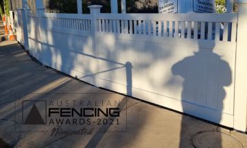 FENCING Awards 2021 nomination - Hampton Style Shiplap Feature fencing and gates