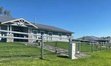 FENCING Awards 2021 Finalist - Double top railed houseyard by Walters Fencing
