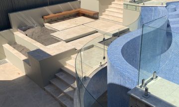 FENCING Awards 2021 Finalist - Curved Frameless Glass pool fence by Sydney Glass & Glazing